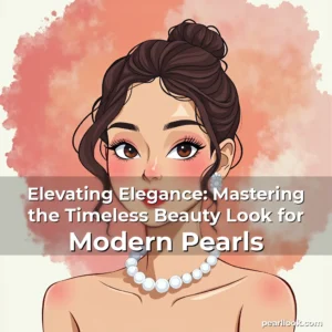 Artistic representation for Elevating Elegance: Mastering the Timeless Beauty Look for Modern Pearls